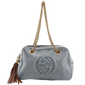 Gucci Soho Interlocking G Denim Tote Bag